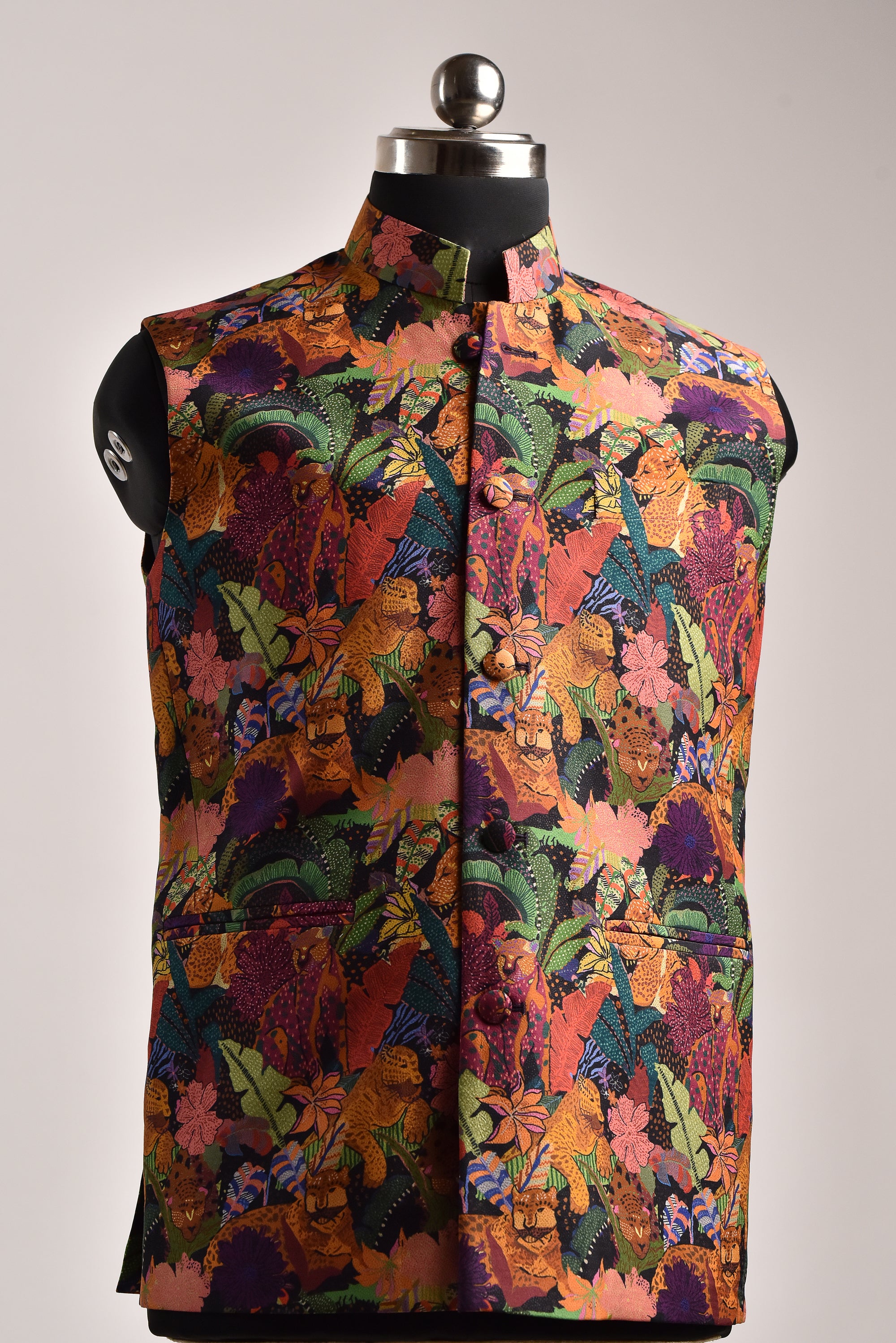 Leopard Multicolor Floral - Russian Silk - Bandi