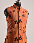 Floral Orange - Russian Silk - Bandi