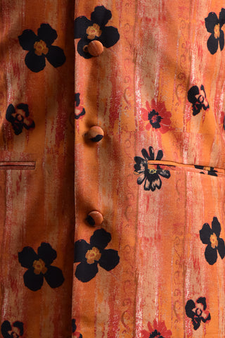 Floral Orange - Russian Silk - Bandi