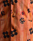 Floral Orange - Russian Silk - Bandi