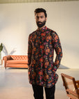 Jual Elephant Black - Russian Silk - Ganganery Kurta For Men