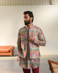 Versace Home - Russian Silk- Kurta Bandi Set For Men