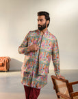 Versace Home - Russian Silk- Kurta Bandi Set For Men